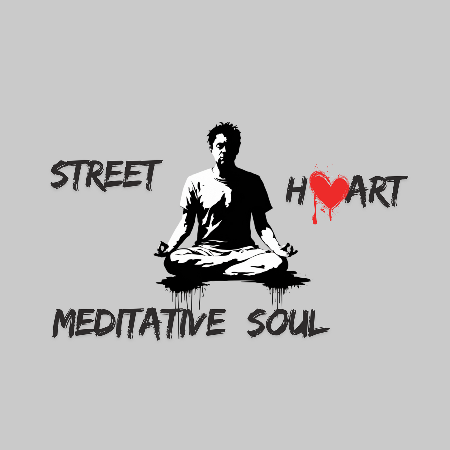 Street Art Meditative Soul Kids/Teen Hoodie