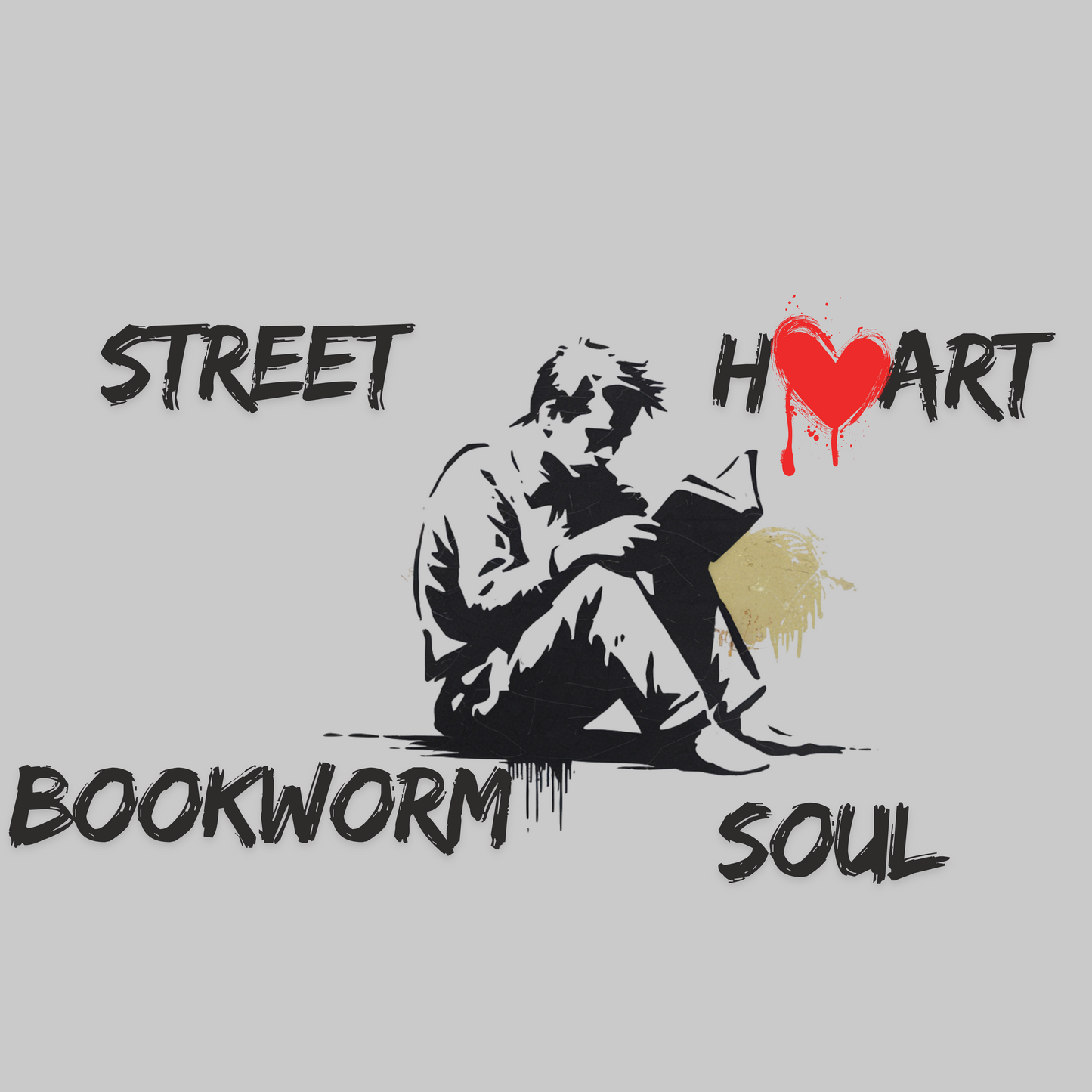 Street Heart Bookworm Soul Kids/Teen Hoodie