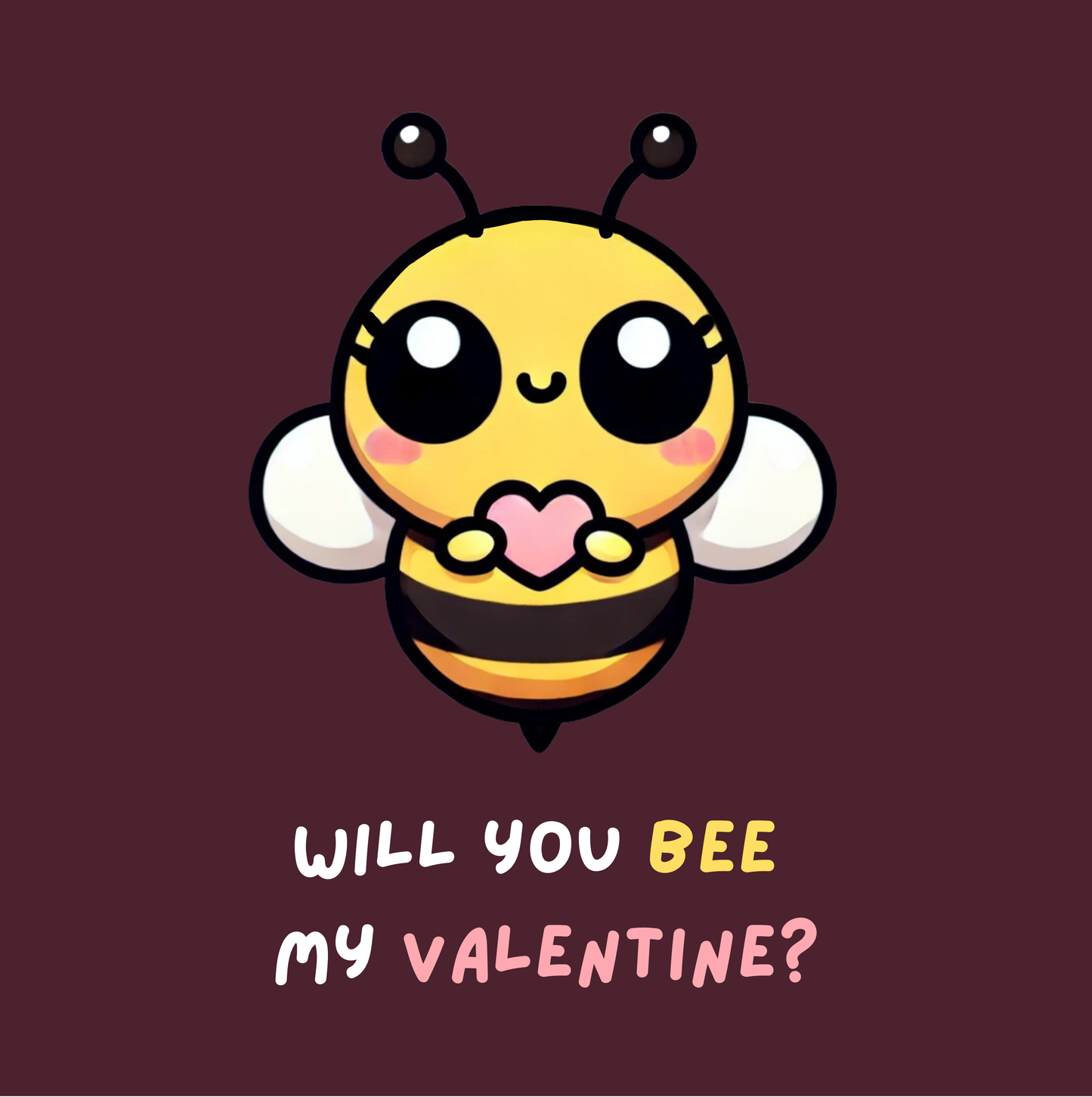 Will You Bee My Valentine Adult Sweatshirt