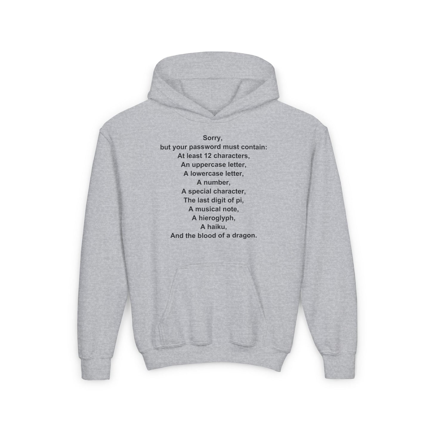 Password Quest Kids/Teen Hoodie