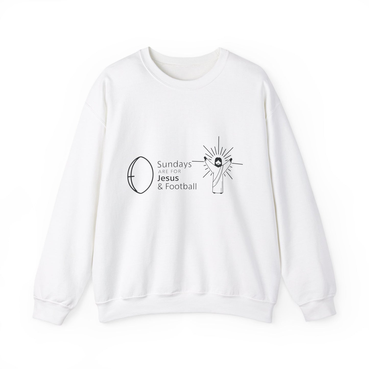 Sundays Are For Jesus And Football Adult Sweatshirt