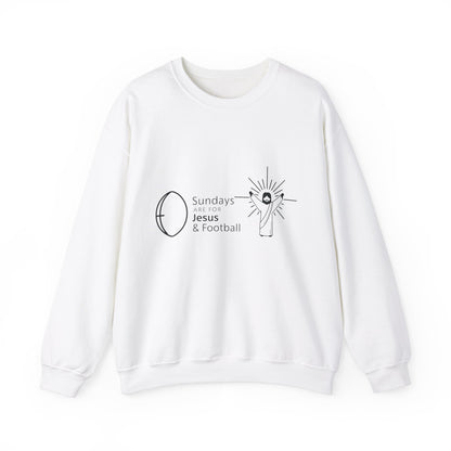 Sundays Are For Jesus And Football Adult Sweatshirt