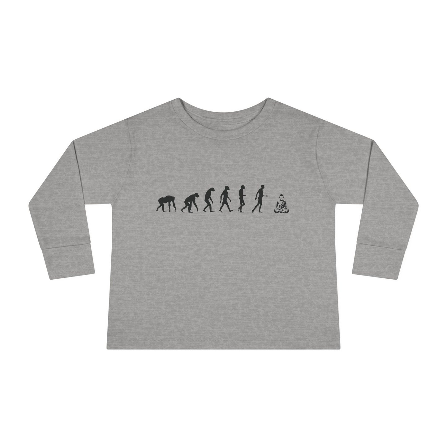 Buddha Evolution Toddler Long Sleeve T-shirt