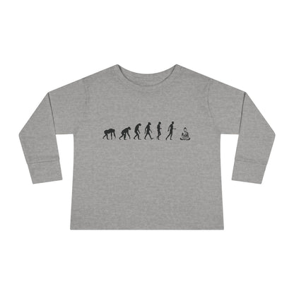 Buddha Evolution Toddler Long Sleeve T-shirt