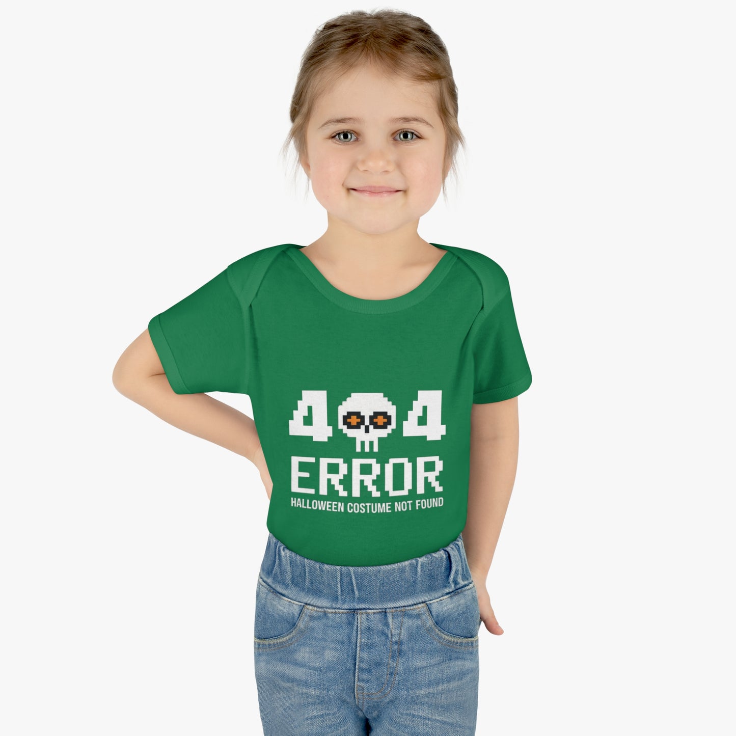 404 Error Halloween Costume Not Found Baby Rib Bodysuit