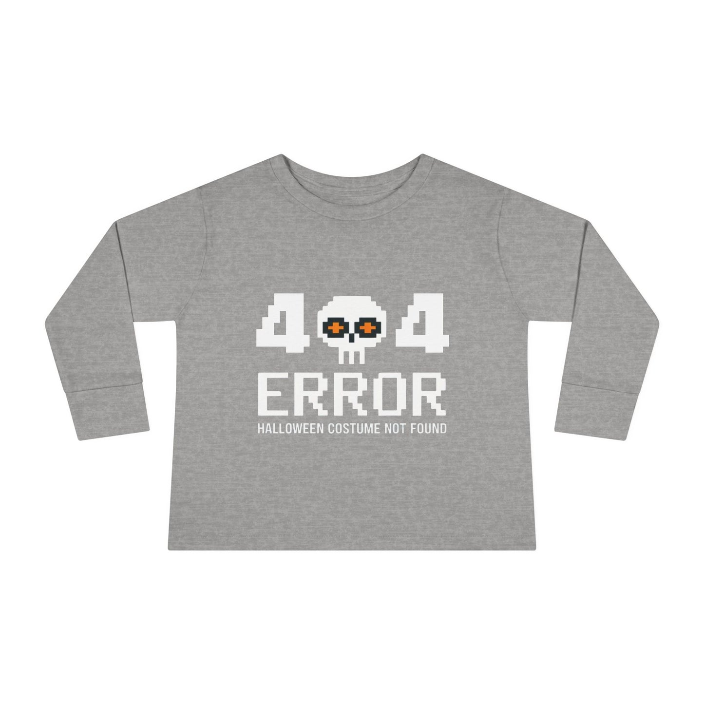 404 Error Halloween Costume Not Found Toddler Long Sleeve Tee