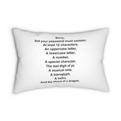 Password Quest Pillow