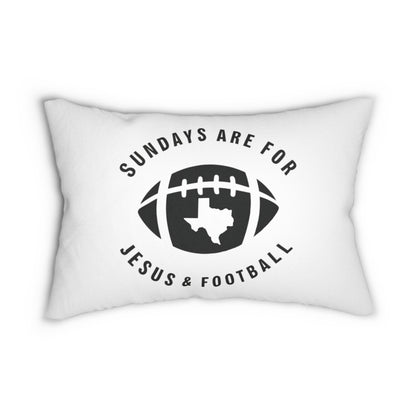 Sundays Are For Jesus And Football Texas Pillow