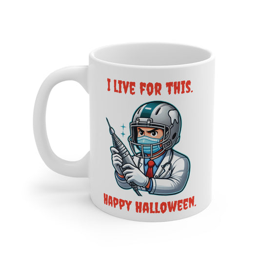 I Live For This Happy Halloween Mug For Dentists