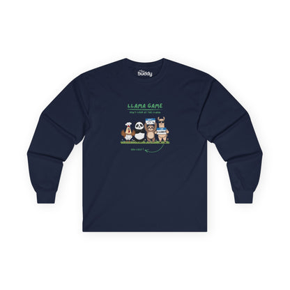 Llama Game Adult Long Sleeve T-shirt