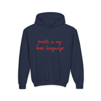 Pasta Is My Love Language Kids/Teen Hoodie