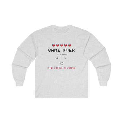 GAME OVER Adult Long Sleeve T-shirt