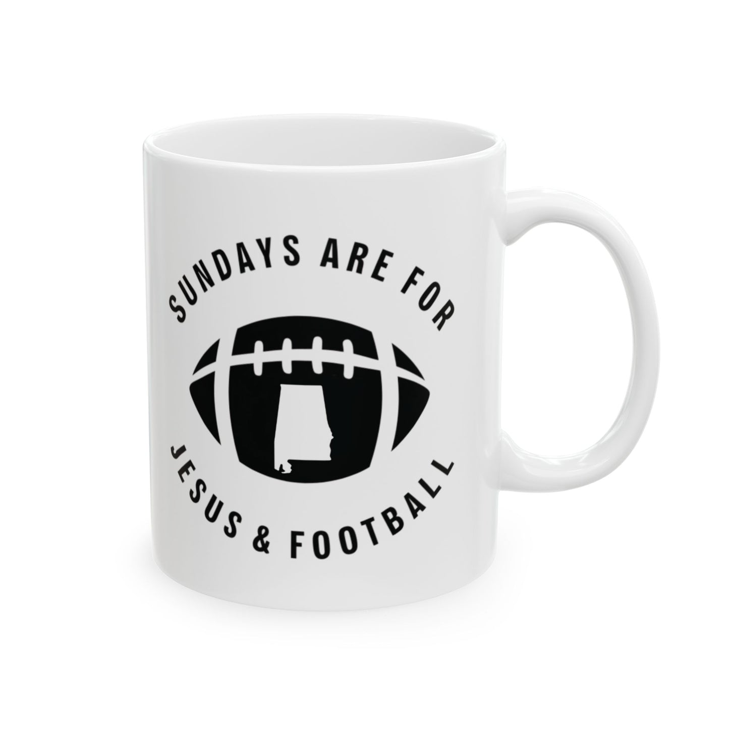 Sundays Are For Jesus And Football Alabama Mug