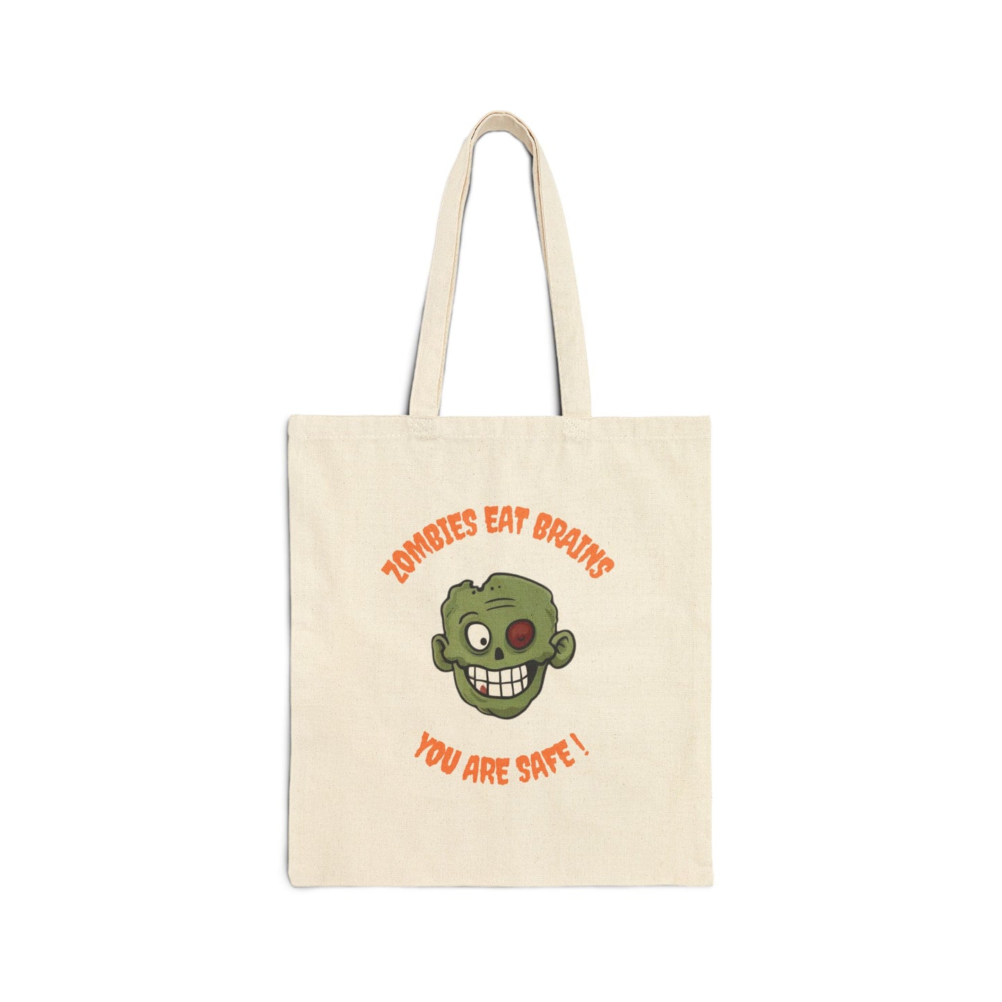 Zombies Eat Brains You Are Safe Trick-or-Treat Bag 3