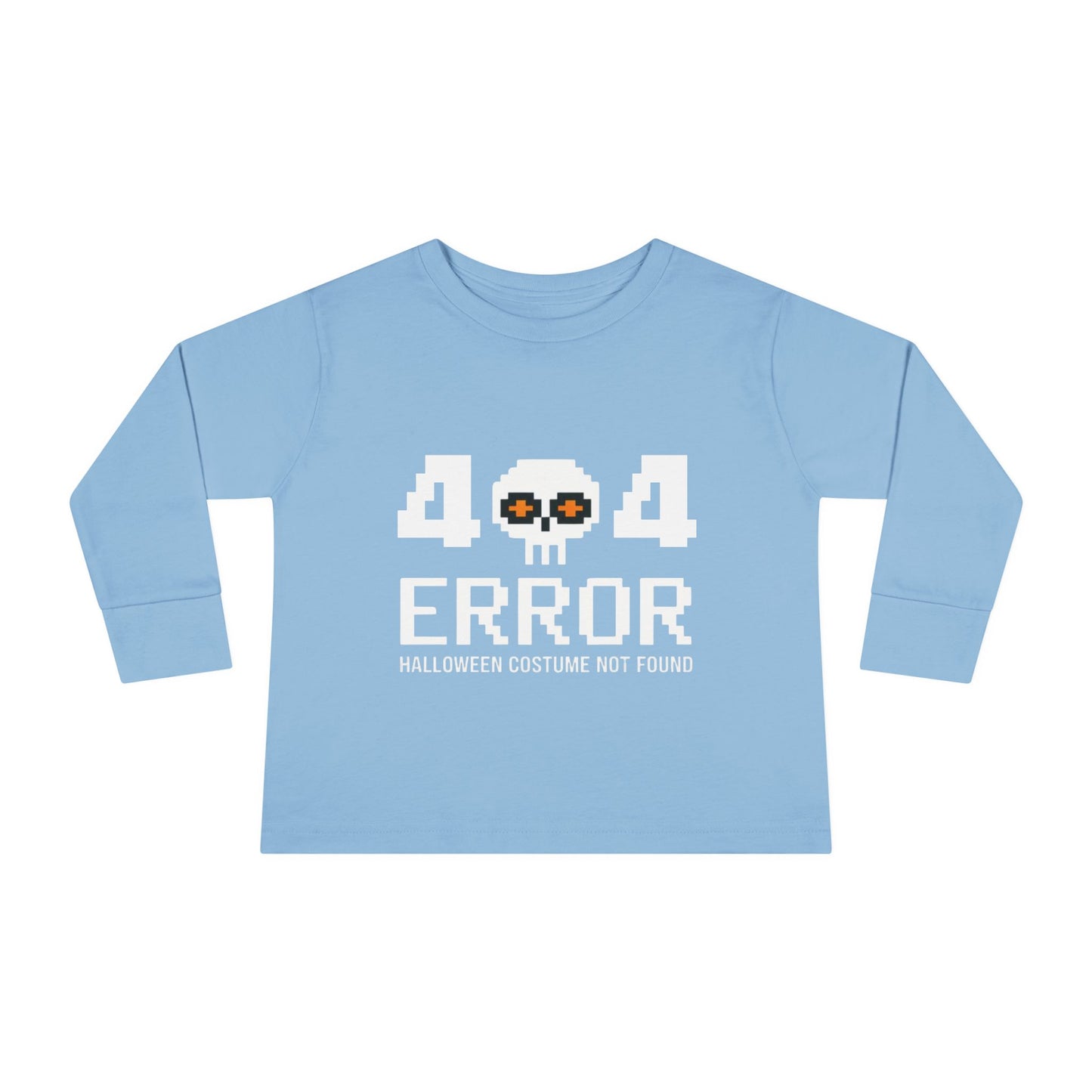 404 Error Halloween Costume Not Found Toddler Long Sleeve Tee