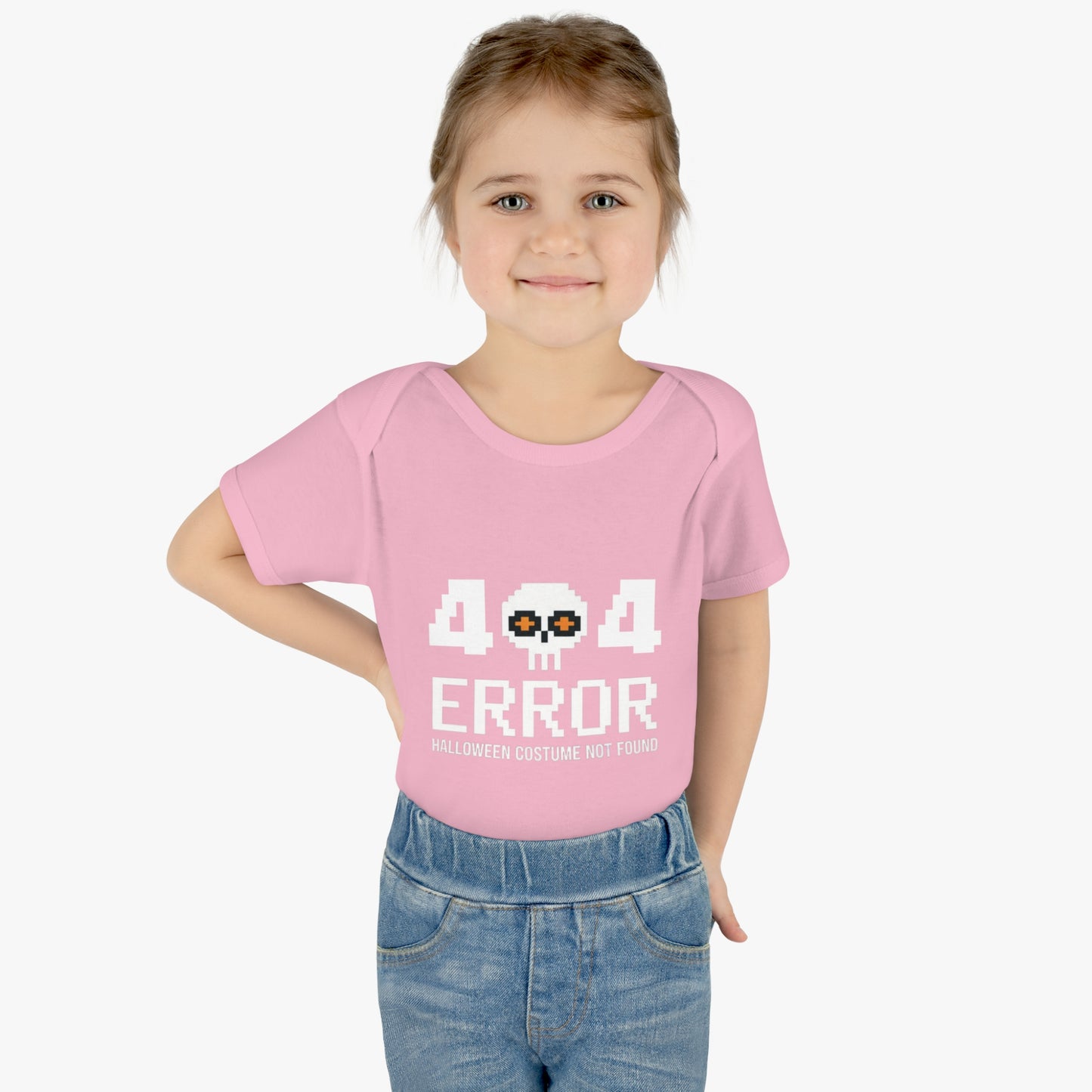 404 Error Halloween Costume Not Found Baby Rib Bodysuit