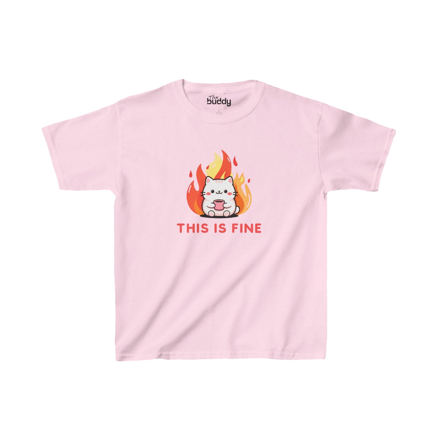 This Is Fine Kids/Teen T-shirt