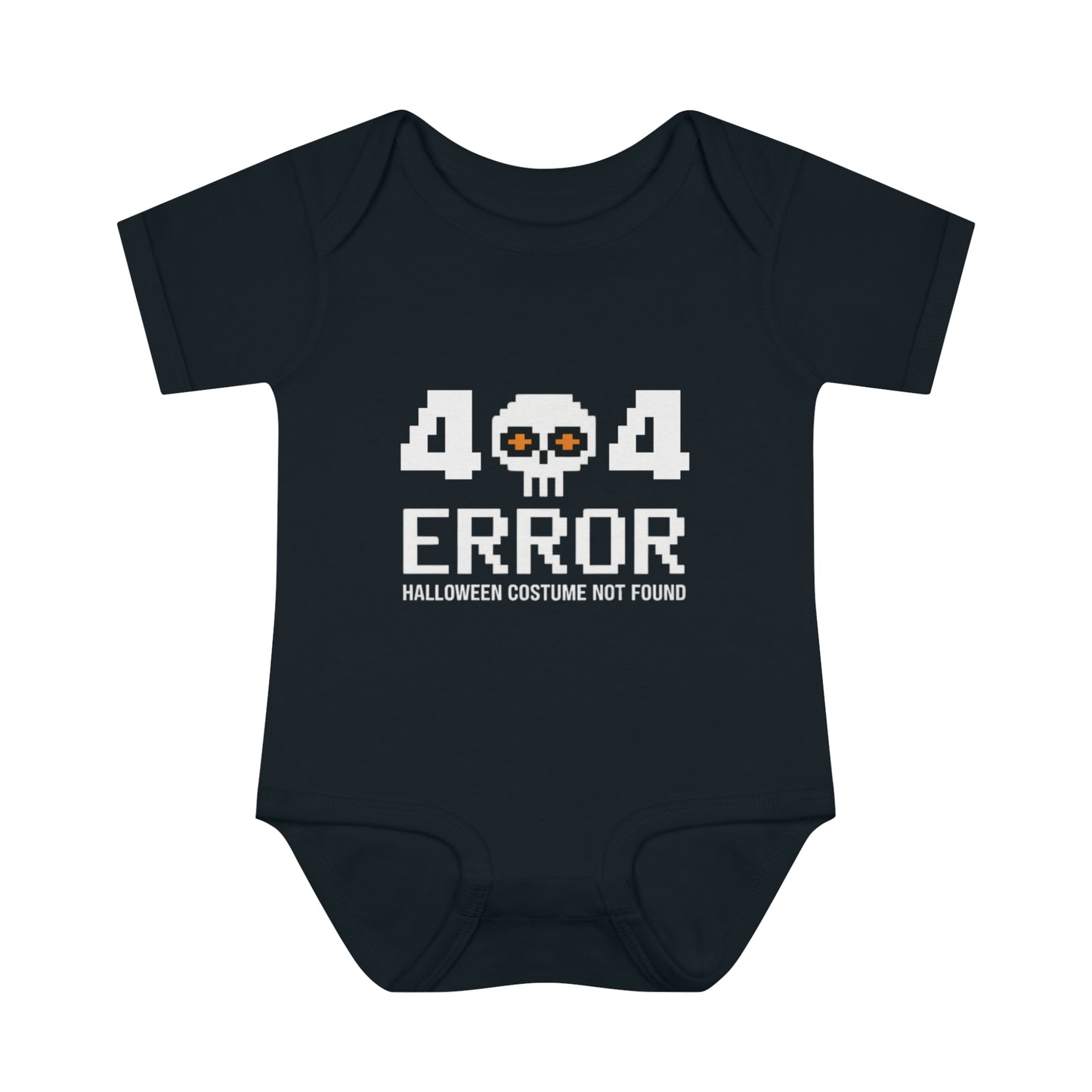 404 Error Halloween Costume Not Found Baby Rib Bodysuit