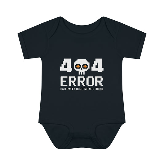 404 Error Halloween Costume Not Found Baby Rib Bodysuit