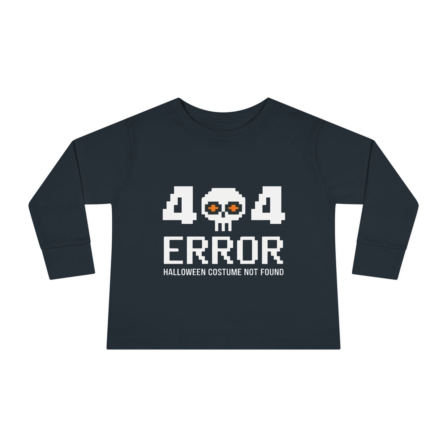 404 Error Halloween Costume Not Found Toddler Long Sleeve Tee