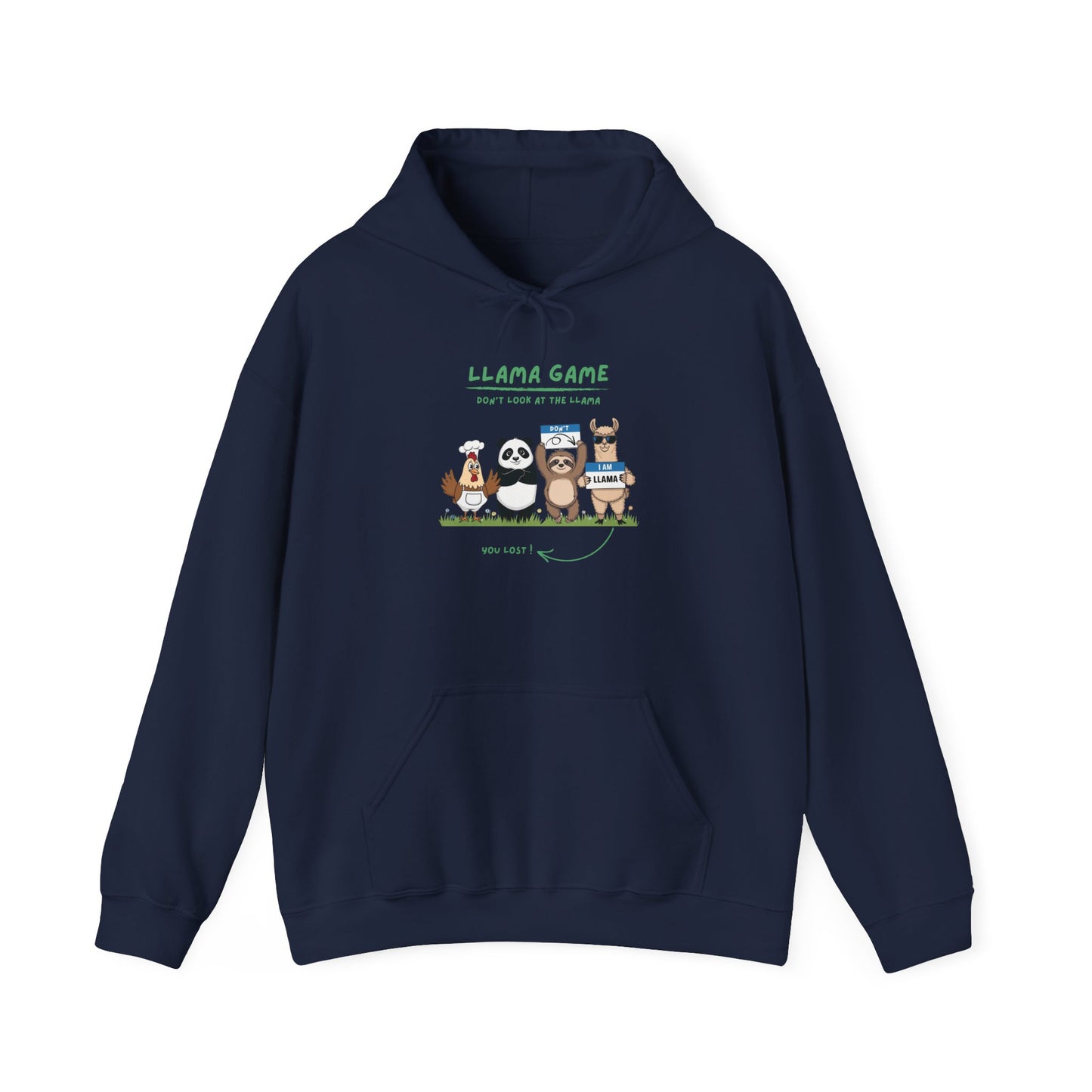 Llama Game Adult Hoodie