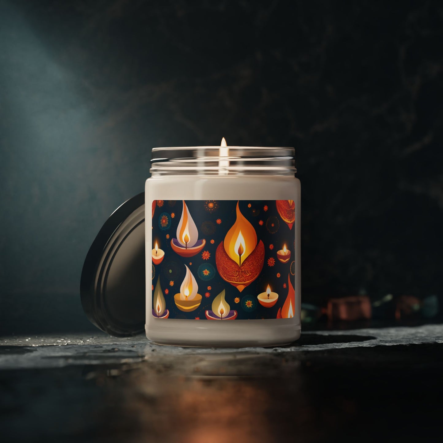 Diwali Mosaic Candle 1