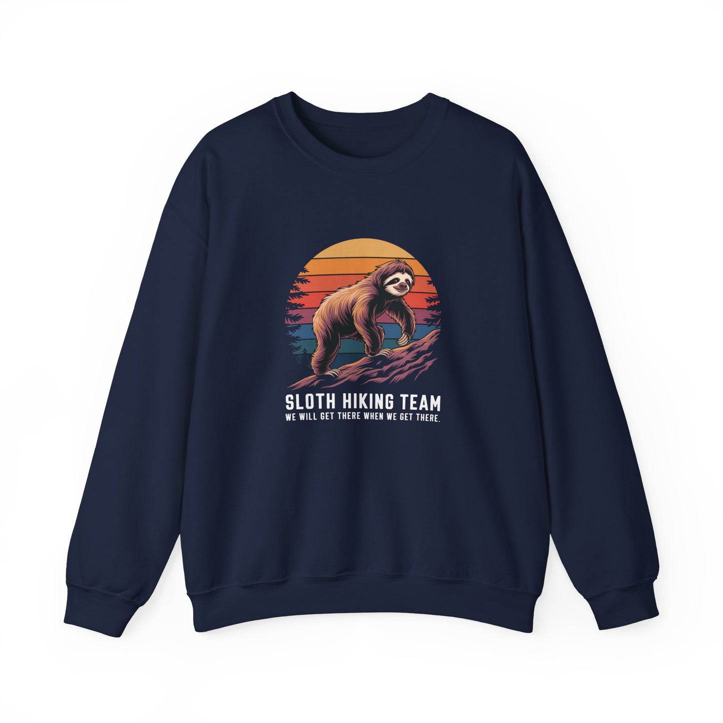 Sloth Hiking Team Adult Sweatshirt