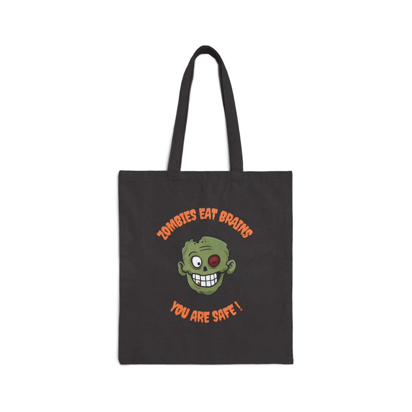 Zombies Eat Brains You Are Safe Trick-or-Treat Bag 3