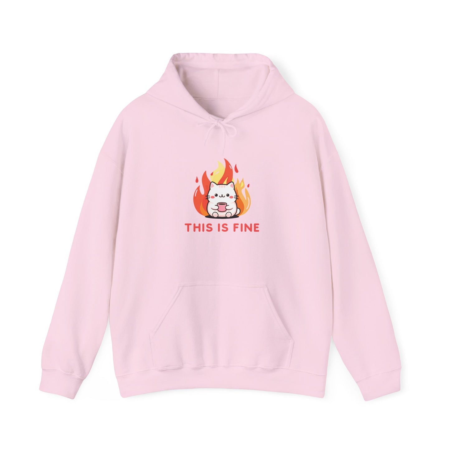 This Is Fine Adult Hoodie