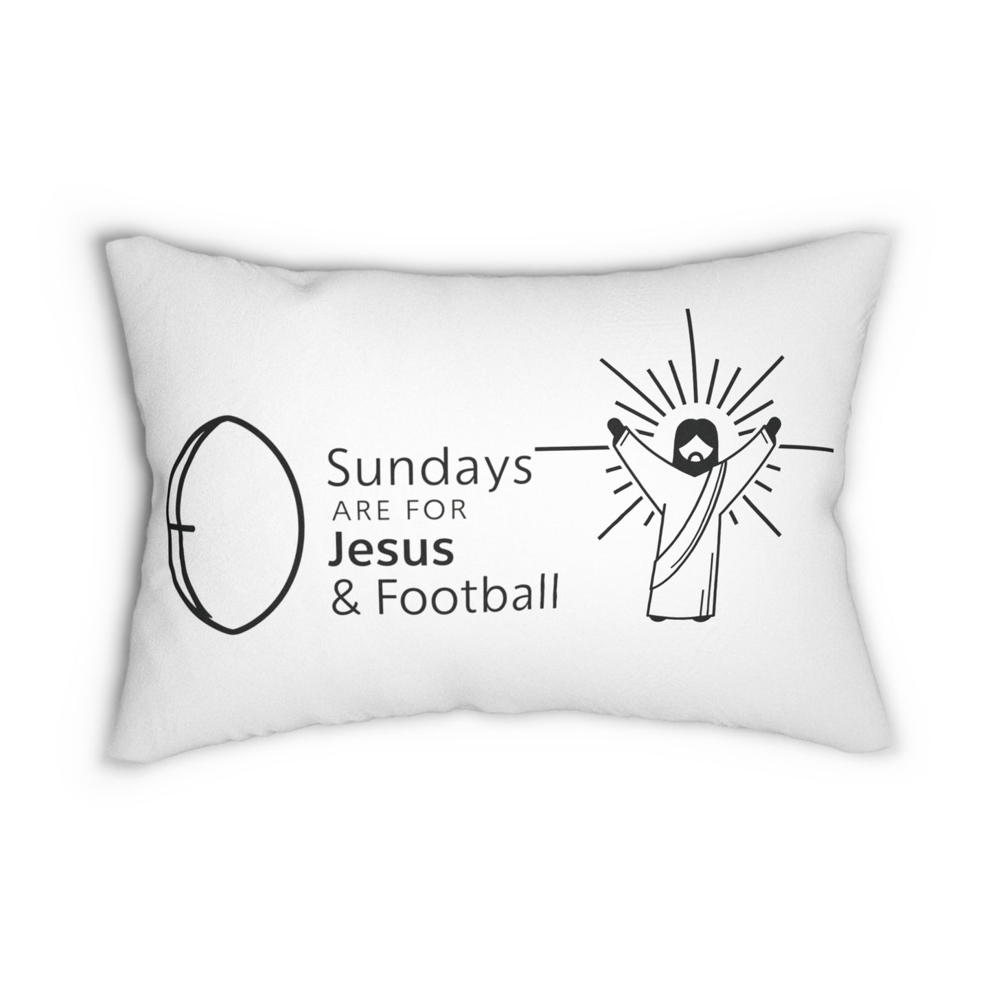 Sundays Are For Jesus And Football Pillow