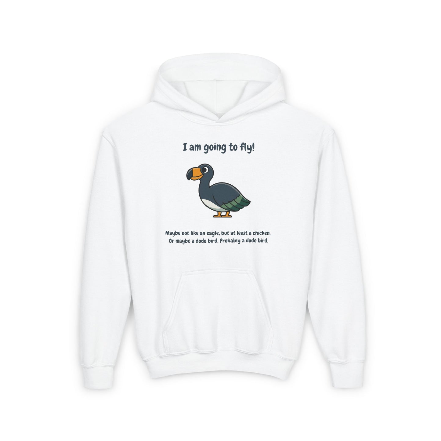 I'm Going To Fly (Like A Dodo Bird) Kids/Teen Hoodie