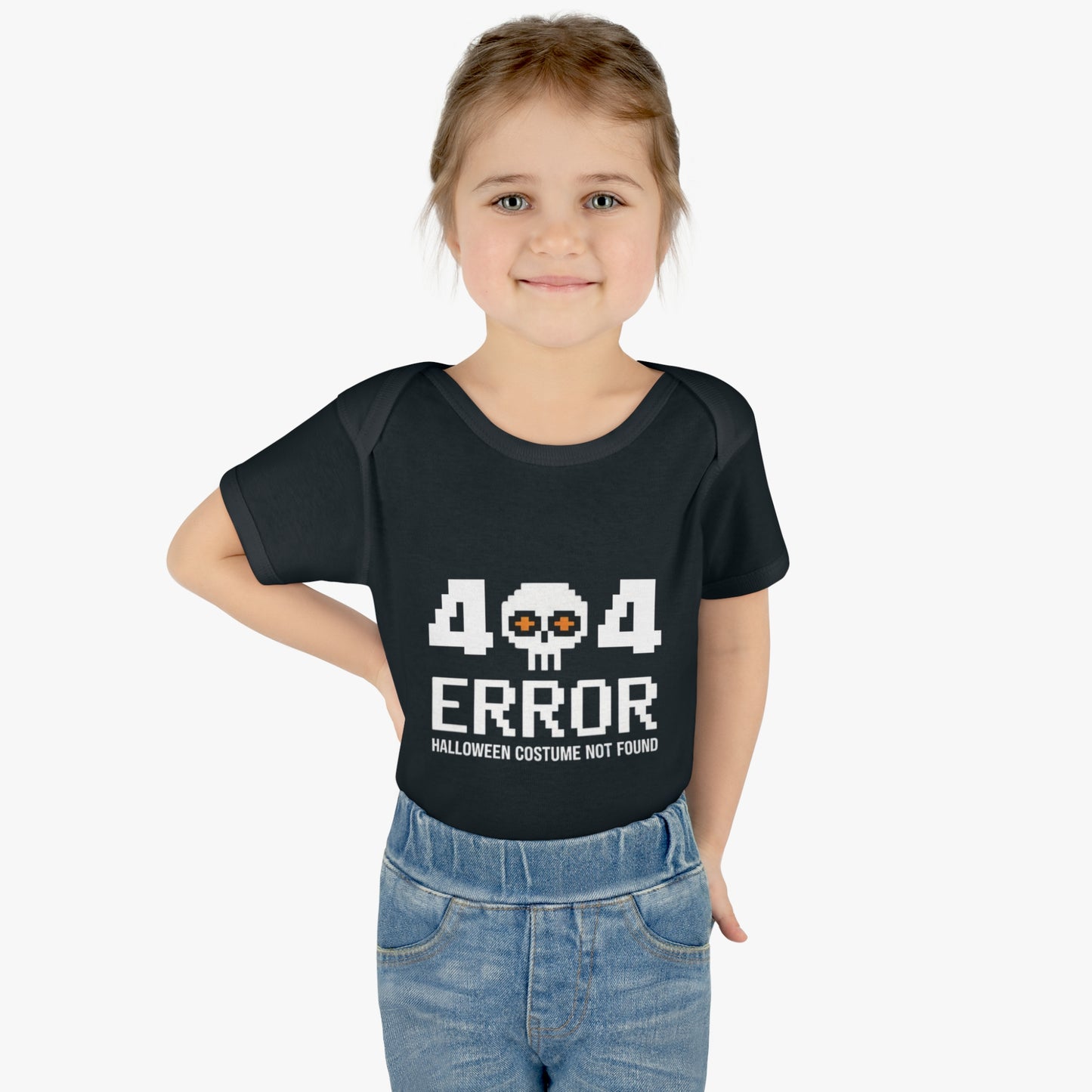 404 Error Halloween Costume Not Found Baby Rib Bodysuit