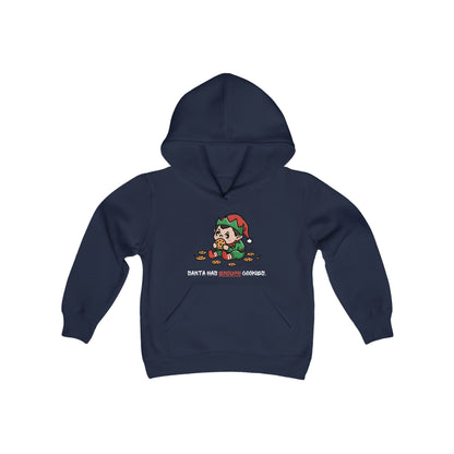 Santa Has Enough Cookies Kids/teen Hoodie