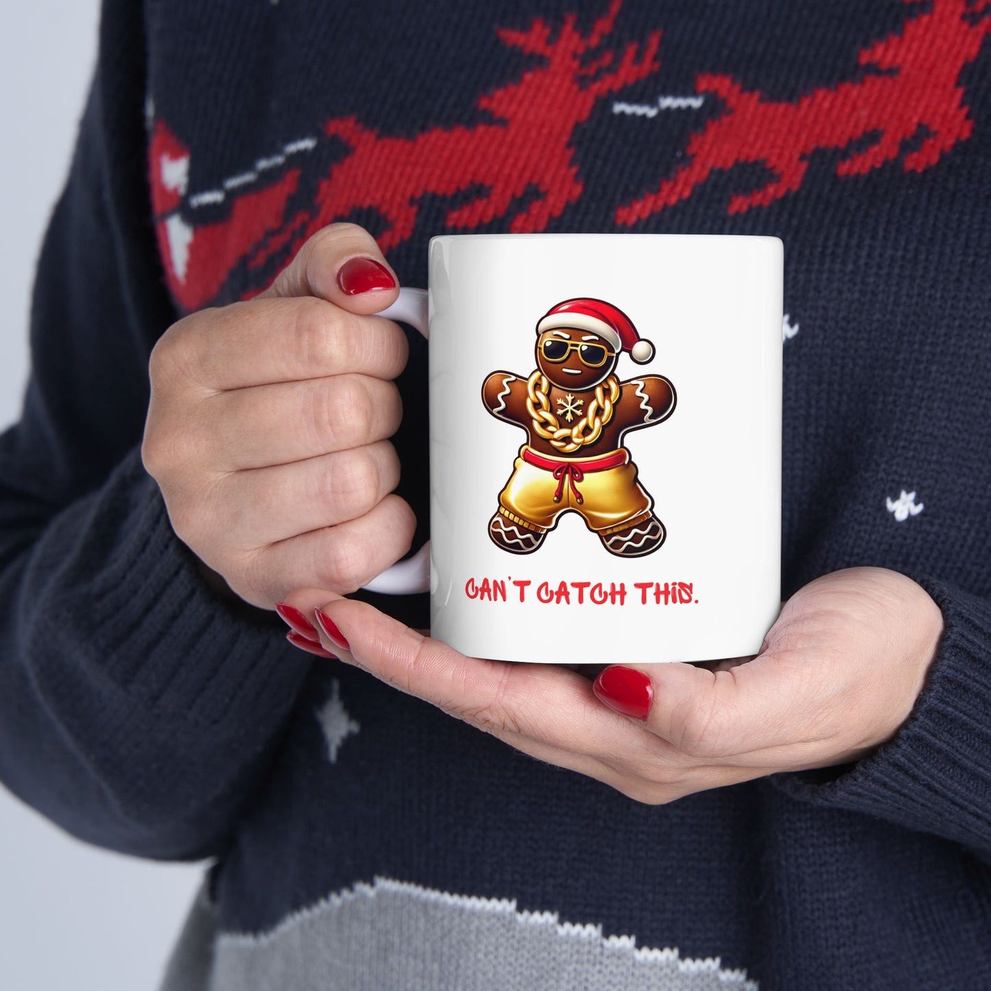 Can't Catch This Gingerbread Man Mug