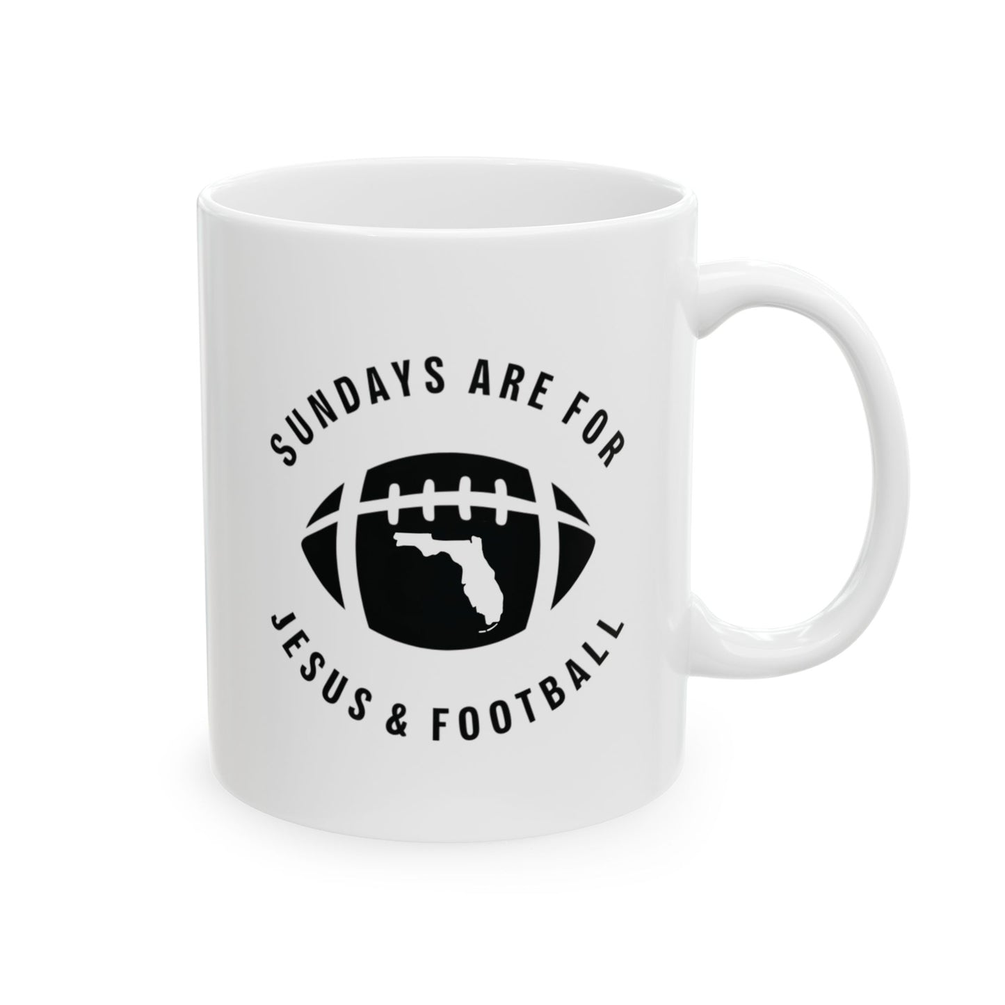 Sundays Are For Jesus And Football Mug - Florida