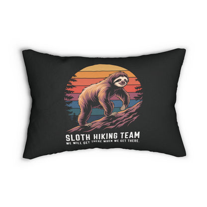 Sloth Hiking Team Pillow