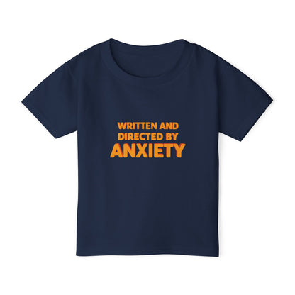 Written And Directed By Anxiety Toddler T-shirt