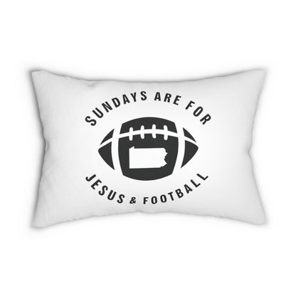 Sundays Are For Jesus And Football Pennsylvania Pillow